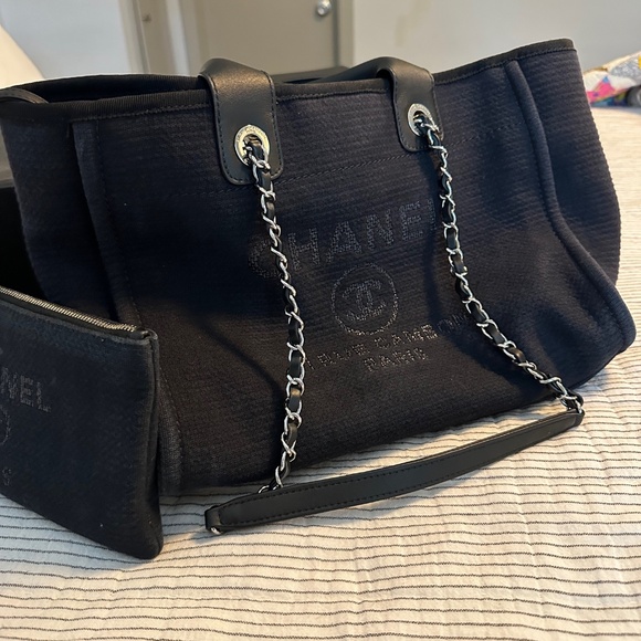 CHANEL Deauville NM Tote Mixed Fibers Small - Picture 2 of 10